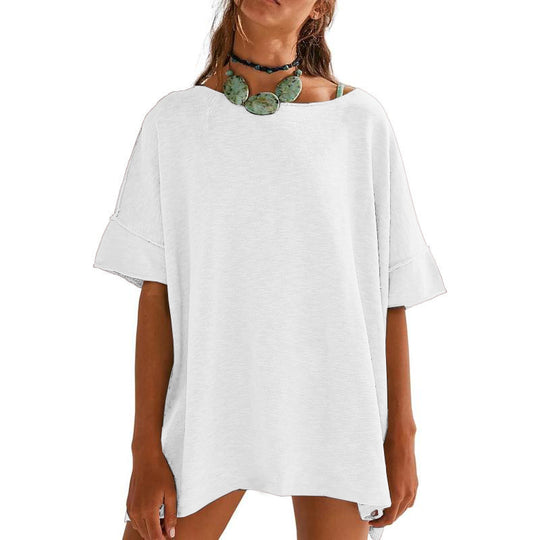 Damen Oversized Relaxed Fit T-Shirt R&B