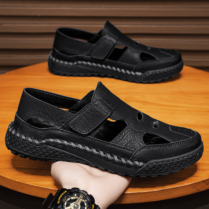 Damen Komfortable Leder Sandalen R&B