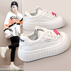 Damen Plateau-Sneaker mit trendiger Gummisohle und bequemer Dämpfung R&B