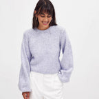 Damen Strickpullover mit offenem Rückendesign und eleganter Schnürung R&B
