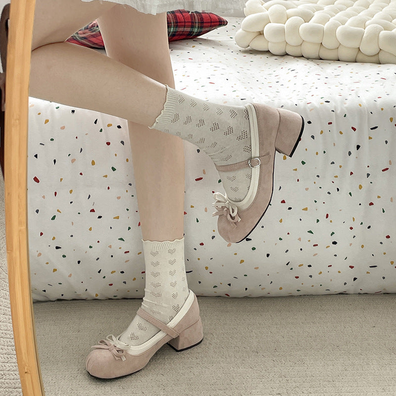 Damen Ballerinas mit zierlichem Riemchen und eleganter Schleifenapplikation R&B