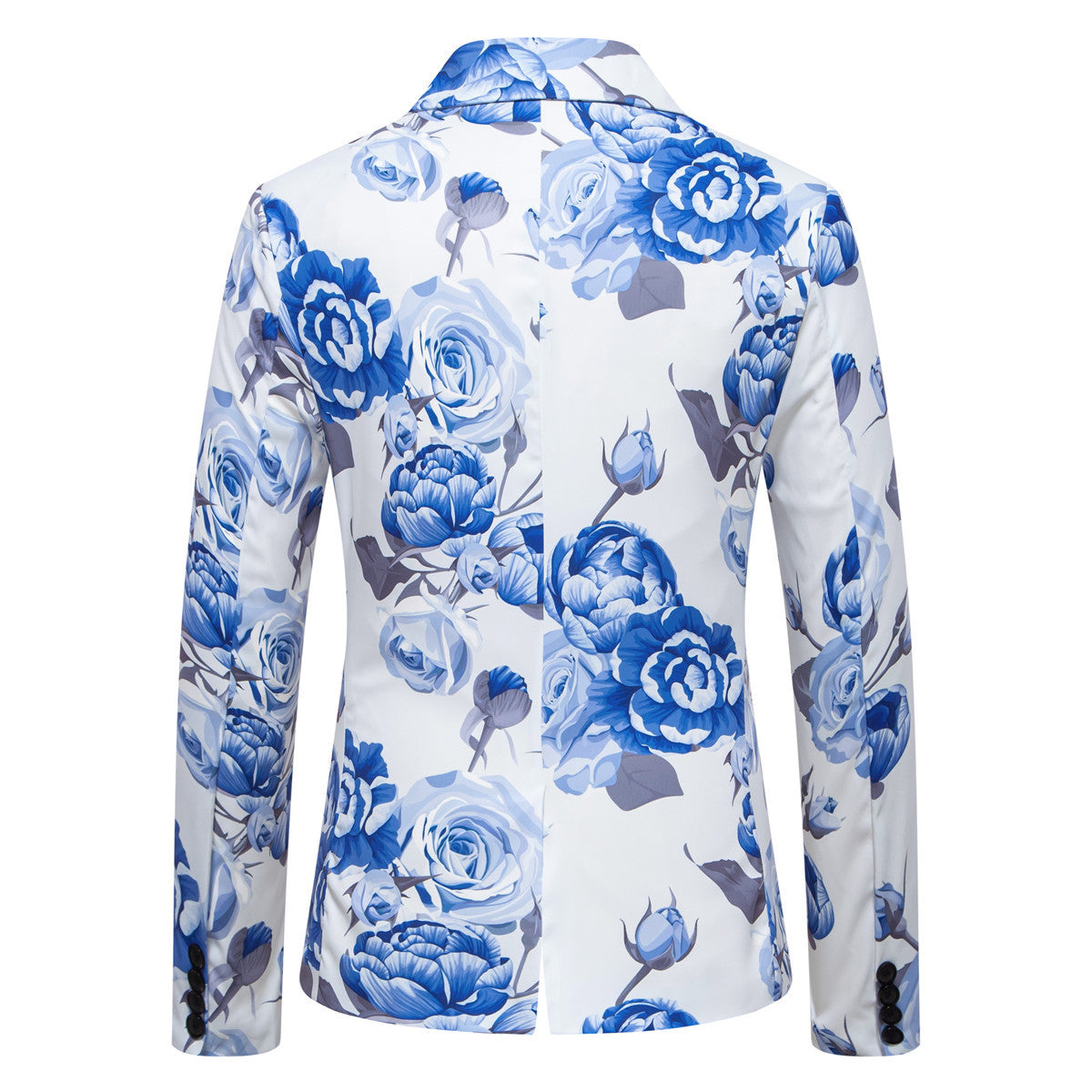 Herren eleganter Blazer mit floralem Design R&B