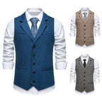 Herren elegante Weste mit geometrischem Muster