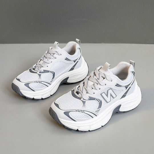 Damen Sportliche Laufschuhe mit atmungsaktivem Mesh-Obermaterial und dämpfender Sohle R&B