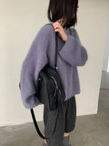 Damen kuscheliger Pullover mit Boxy-Schnitt R&B