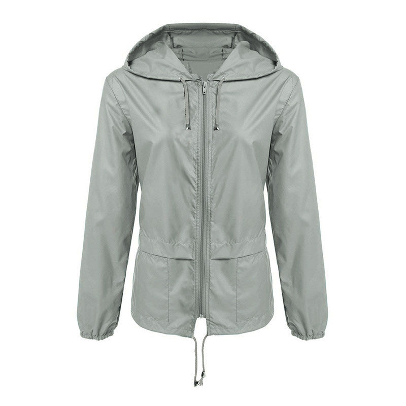 Damen leichte Übergangsjacke mit verstellbarem Kordelzug R&B