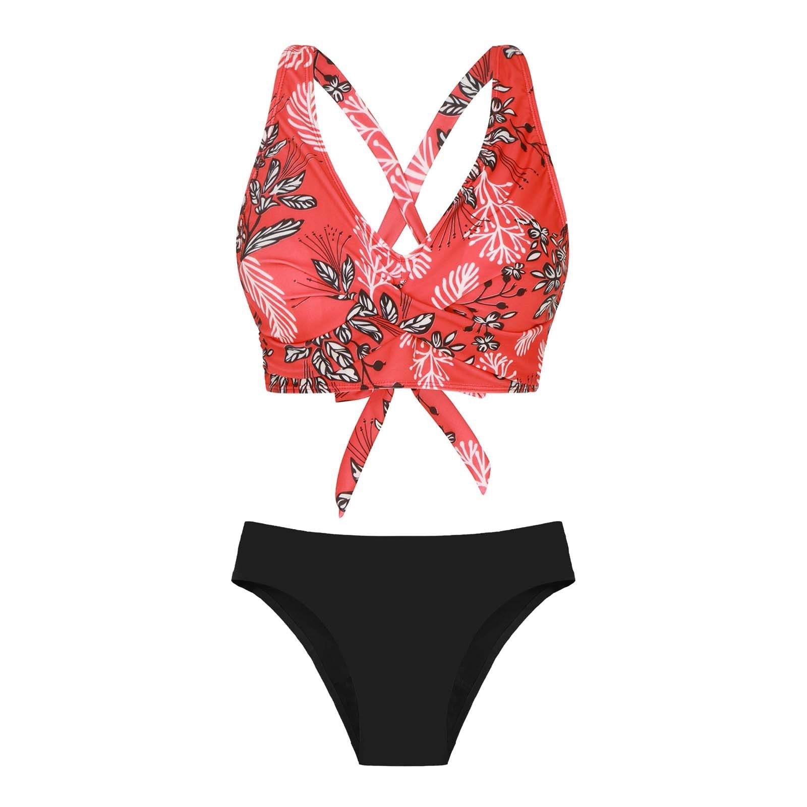 Damen Zweiteiliger Badeanzug mit floralem Design R&B