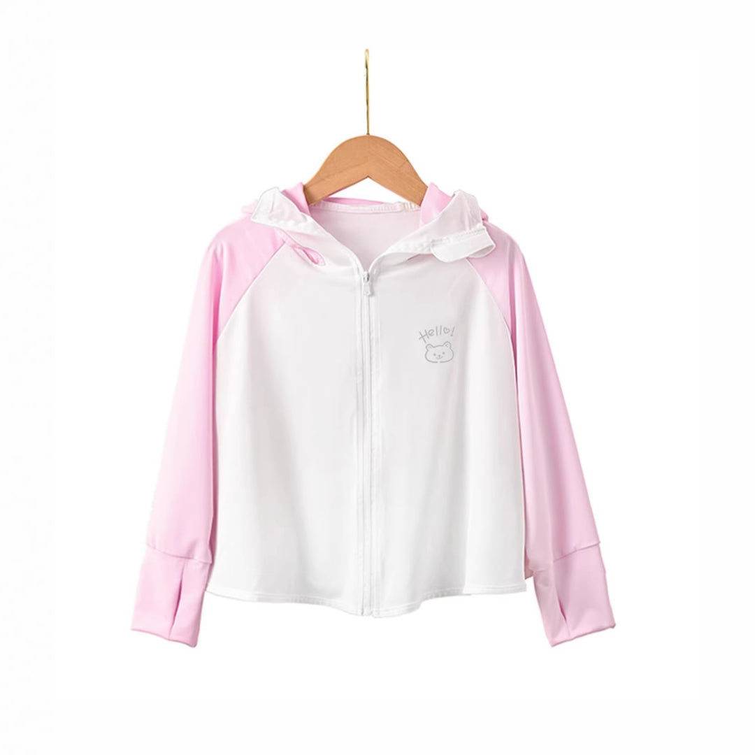 Damen UV-Schutzjacke mit Kapuze und atmungsaktivem Material R&B