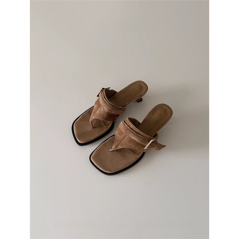 Damen elegante Plateau-Sandalen mit modischen Riemchen R&B