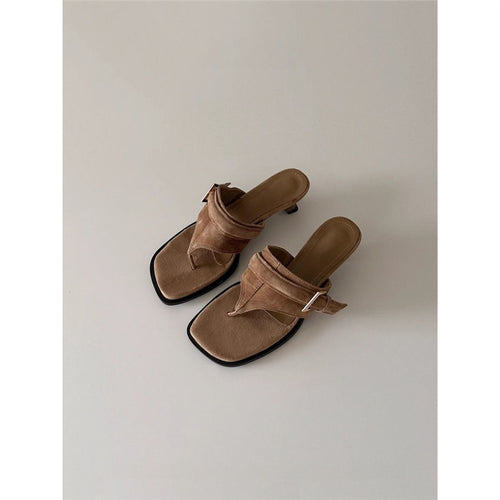 Damen elegante Plateau-Sandalen mit modischen Riemchen R&B