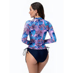Damen Rashguard mit langem Arm und verstellbarem Saum R&B