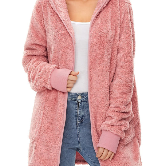 Damen weicher Fleece-Mantels R&B