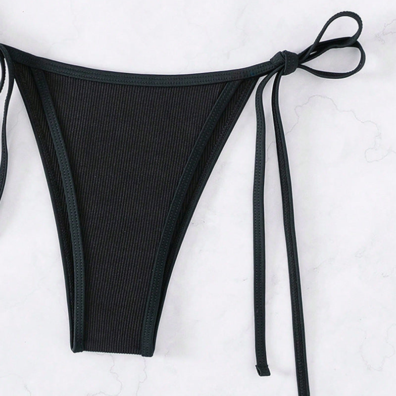 Damen Triangel-Bikini mit verstellbaren Riemen und nahtloser Verarbeitung R&B