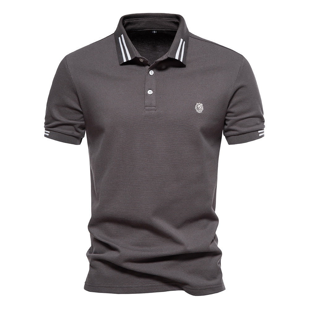 Herren Polohemd mit modernem Strukturdesign und stilvollen Akzenten R&B