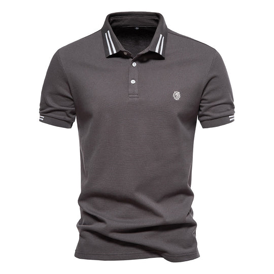 Herren Polohemd mit modernem Strukturdesign und stilvollen Akzenten R&B