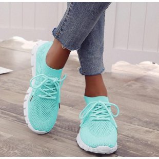 Damen atmungsaktive Freizeit-Sneakers mit flexiblem Obermaterial R&B