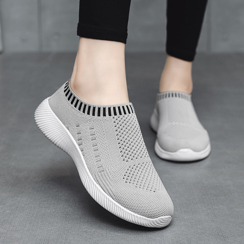 Damen Bequeme Slip-On Sneakers mit atmungsaktivem Obermaterial