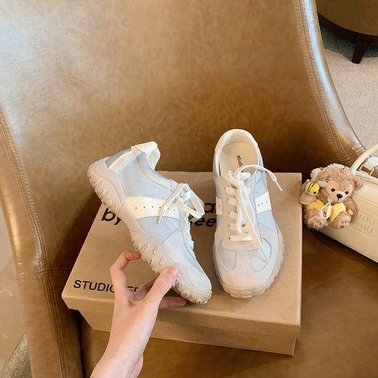 Damen sportliche Sneakers mit atmungsaktivem Obermaterial und rutschfester Sohle R&B