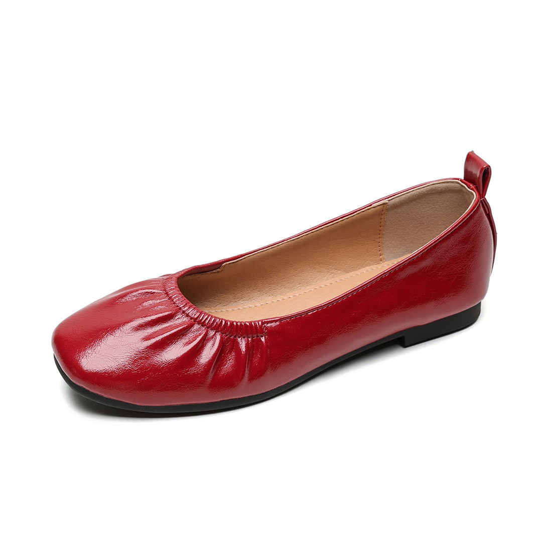 Damen Ballerinas mit dezentem Faltenwurf R&B