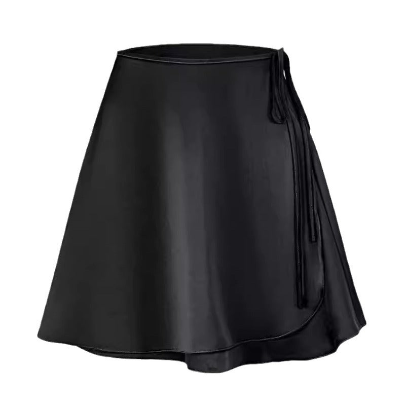 Damen Wickelrock aus hochwertigem satinierter Viskose R&B