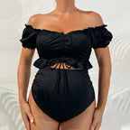Damen Schwangerschaftsbikini-Set mit modischem Rüschendesign R&B