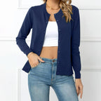 Damen Elegante Strickjacke mit feinen Knöpfen