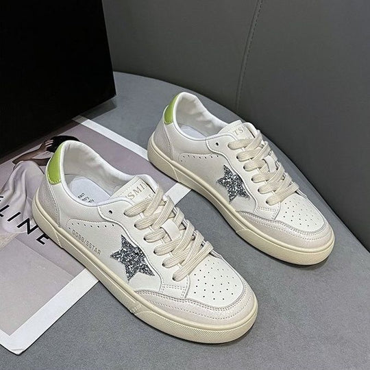 Damen Urban Casual Sneakers mit kontrastierendem Sternen-Design R&B