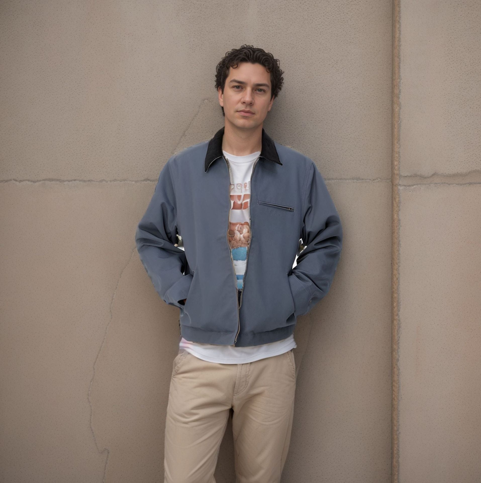 Herren elegante Arbeitsjacke mit praktischen Reißverschlusstaschen R&B