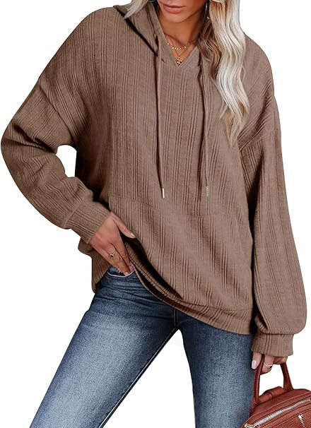 Damen Oversized Kapuzenpullover mit strukturiertem Design R&B