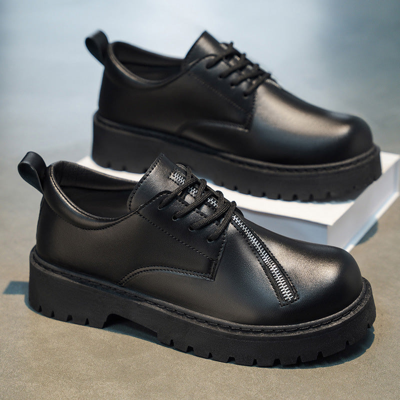 Damen lässige Schnürschuhe mit modischem Reißverschluss und rutschfester Sohle R&B