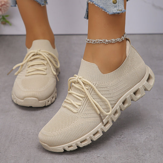 Damen Ultraleichte Sport-Sneaker mit atmungsaktiver Strickoberfläche R&B