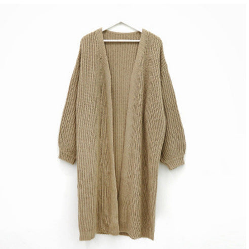 Damen Grobstrick Cardigan mit offenem Schnitt R&B