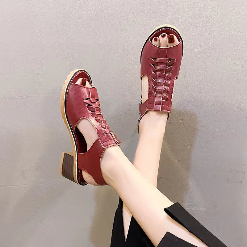 Damen Stylish Offene Sandalen