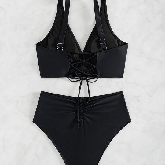 Damen Hochtaillierter Bade-Bikini R&B