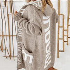Damen gemütlicher Hooded Cardigan R&B