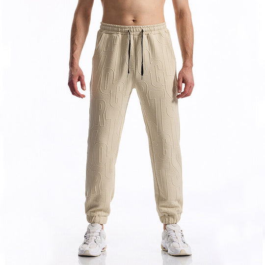 Herren Freizeit-Hose mit elastischem Bund und großem Logoprint R&B