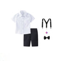 Damen festliches Hemd und Shorts Set mit Hosenträgern R&B