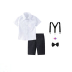 Damen festliches Hemd und Shorts Set mit Hosenträgern R&B