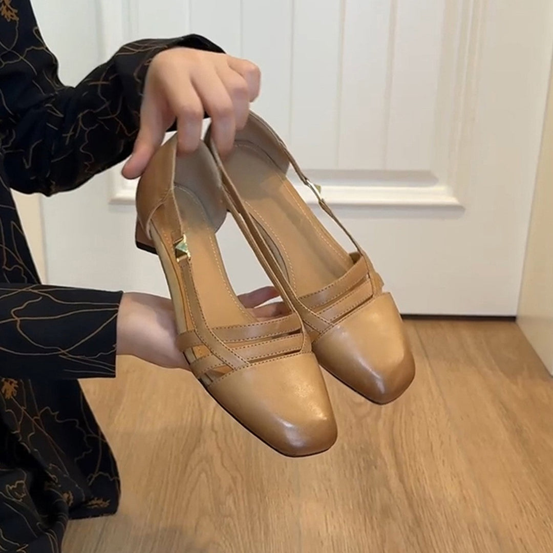 Damen Slingback Pumps mit modischem Riemendesign R&B