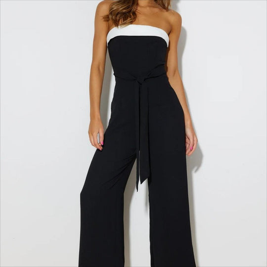 Damen Jumpsuit mit taillierendem Design und elegantem Trägerless-Schnitt R&B