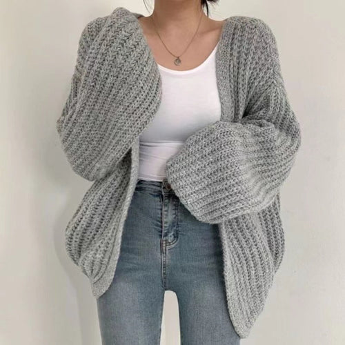 Damen Oversized Strickjacke R&B