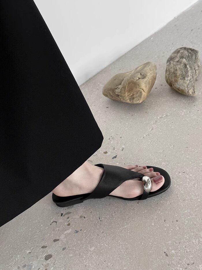 Damen Zehentrenner mit elegantem Schmuckdetail R&B