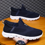Damen Atmungsaktive Slip-On Sneakers mit elastischem Strickoberteil und rutschfester Sohle R&B