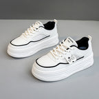 Damen Sneakers mit erhöhtem Sohlenprofil und atmungsaktiver Mesh-Oberfläche R&B
