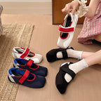 Damen praktische Ballerinas mit verstellbarem Riemen R&B