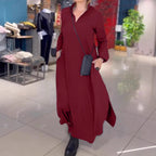 Damen Langblusenkleid mit praktischen Seitentaschen und modernem Schnitt R&B