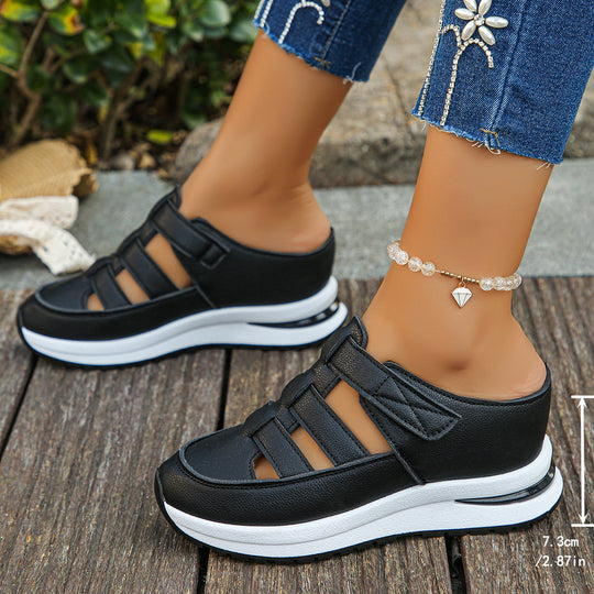 Damen Sportliche Sandalen mit verstellbaren Riemen und rutschfester Sohle R&B