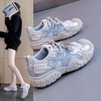 Damen Sportliche Sneakers mit atmungsaktivem Obermaterial und robustem Profil R&B