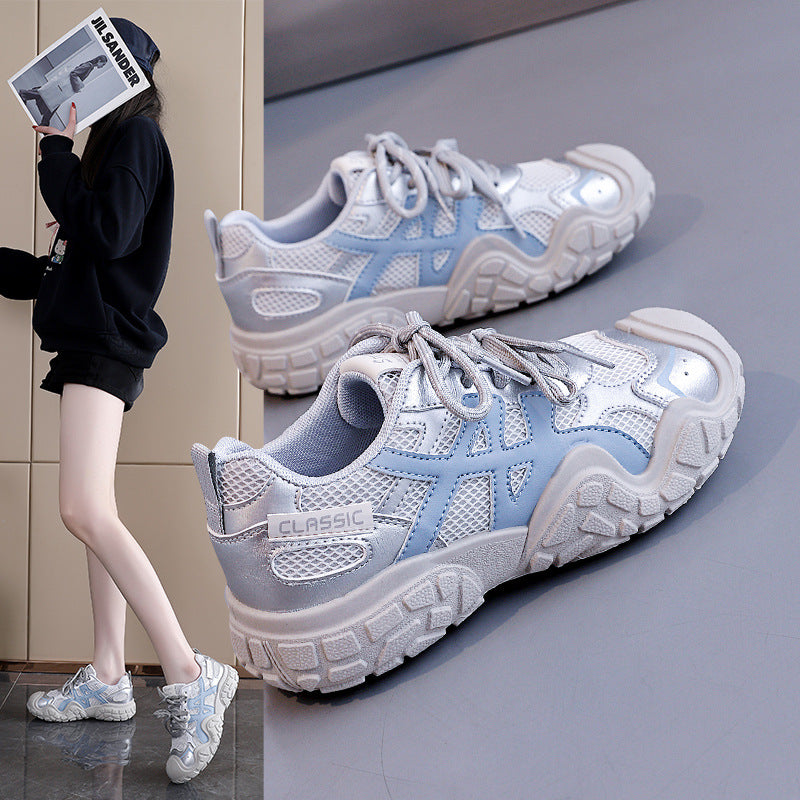 Damen Sportliche Sneakers mit atmungsaktivem Obermaterial und robustem Profil R&B