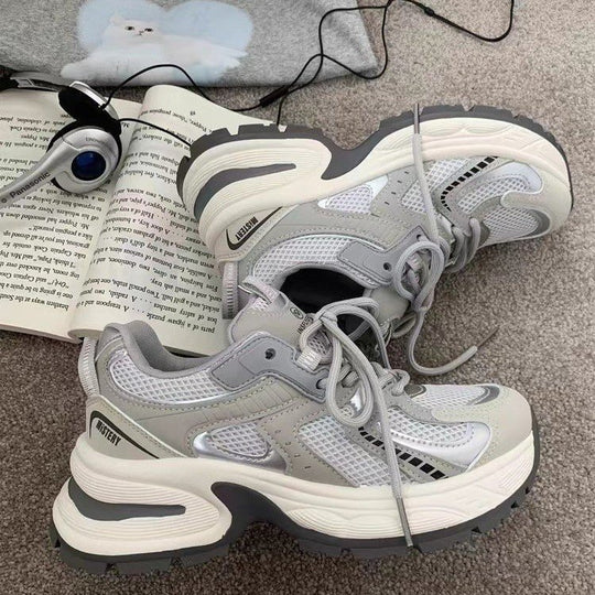 Damen Sportliche Sneakers mit atmungsaktiver Mesh-Oberfläche und dämpfender Zwischensohle R&B
